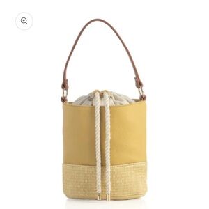 Yellow and Tan Bucket Bag MDW FLASH SALE!!